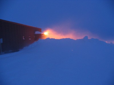 Blowing snow