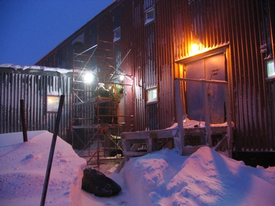 Outside working