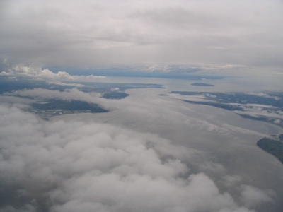 Flying in to Anchorage