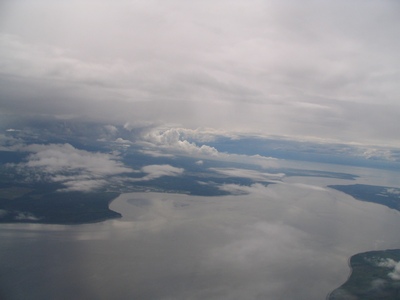 Flying into Anchorage