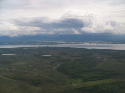 From the air