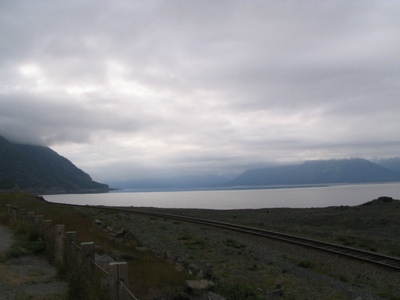 Looking east