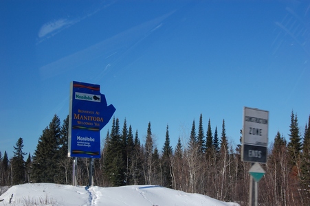 Manitoba border