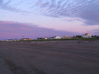 Looking west