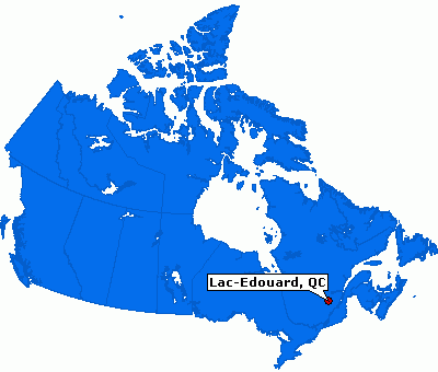 Lac Edouard map