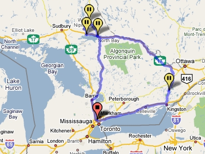 Map source http://maps.google.ca