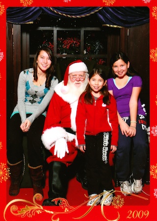 Santa and the girls