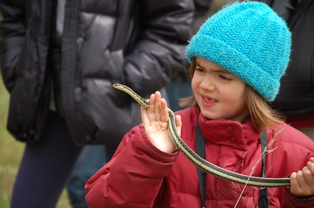 Girl with snake