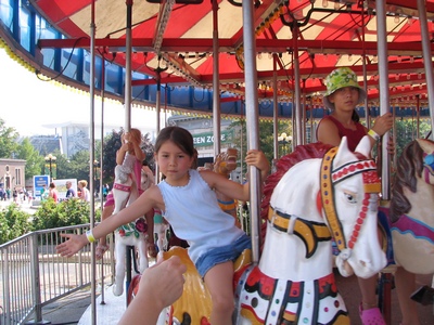 Claudia on the horse