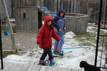 Snowshoeing