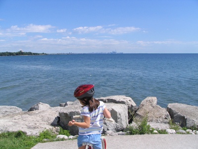 Claudia looking east
