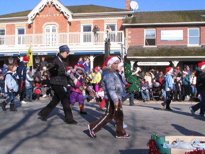 Claudia marching
