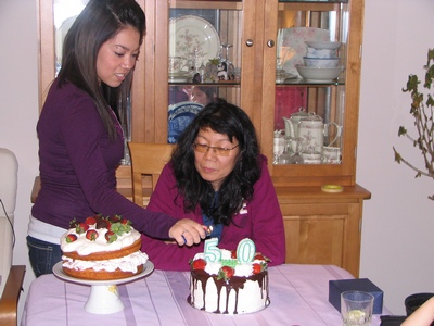 Lighting the candles