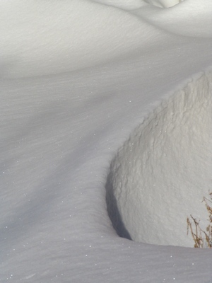 Drifting snow