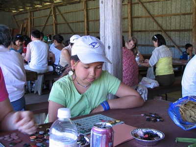 Angela at bingo