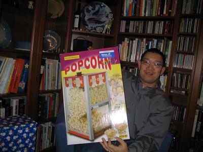 Rich and Popcorn machine