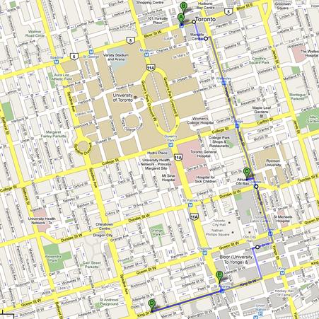 Map - google route