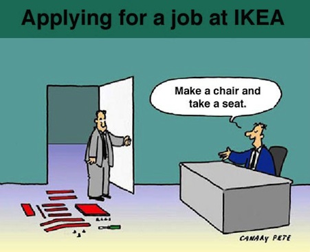 Interview cartoon