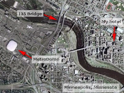 Google map of Minneapolis