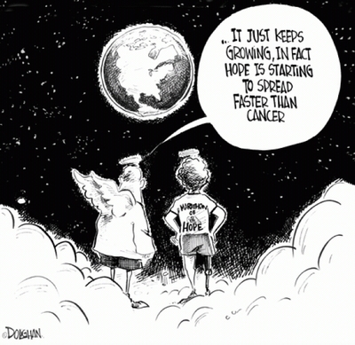 Terry Fox cartoon