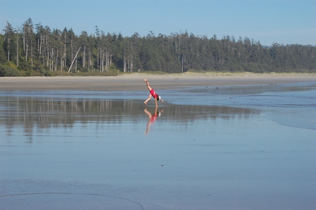 Angela on Combers Beach