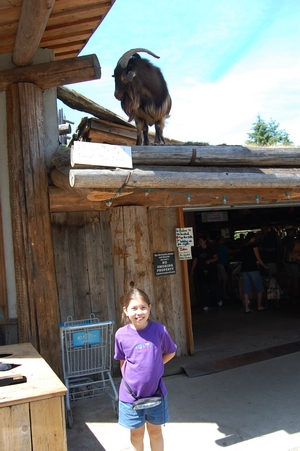 Claudia and goat