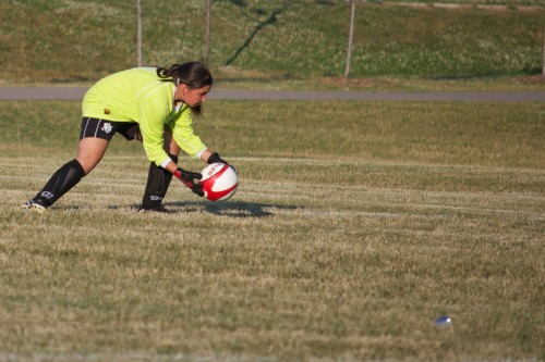 Angela making the save