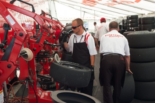 Firestone tire pit